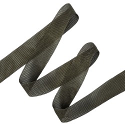 Окантовочная лента-бейка, цвет Тёмно-Серый 22мм (на отрез) в Мурманске