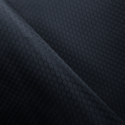 Ткань Оксфорд 300D PU Рип-Стоп СОТЫ, цвет Черный (на отрез)  в Мурманске