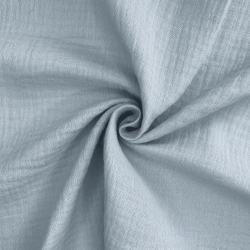Ткань Муслин Жатый (Ширина 1,4м), цвет Светло-Серый (на отрез) в Мурманске