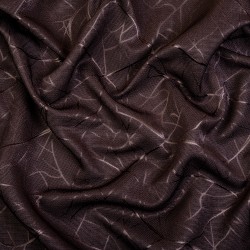 Ткань Блэкаут для штор (Ширина 280см) &quot;Ледовое тиснение цвет Темно-Коричневый&quot; (на отрез) в Мурманске