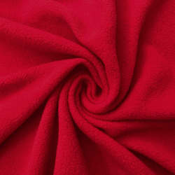 Флис Односторонний 130 гр/м2, цвет Красный (на отрез)  в Мурманске
