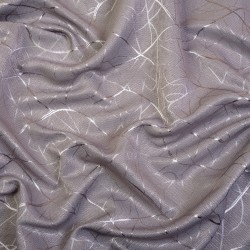 Ткань Блэкаут для штор светозатемняющая 75% (Ширина 280см) &quot;Ледовое тиснение цвет Серый&quot; (на отрез) в Мурманске