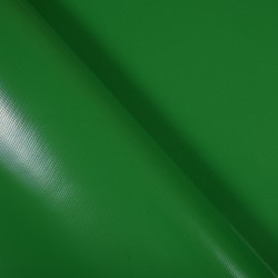 Ткань ПВХ 450 гр/м2 (Ширина 1,6м), цвет Зелёный (на отрез) в Мурманске