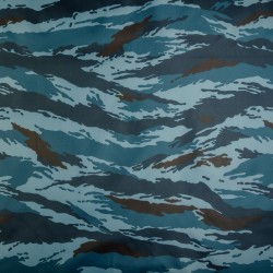 Ткань Oxford 210D PU (Ширина 1,48м), камуфляж &quot;Камыш Синий&quot; (на отрез) в Мурманске