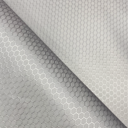 Ткань Oxford 300D PU Рип-Стоп СОТЫ, цвет Светло-Серый (на отрез) в Мурманске