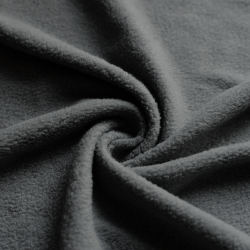 Ткань Флис Односторонний 130 гр/м2, цвет Серый (на отрез)  в Мурманске