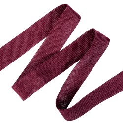 Окантовочная лента-бейка, цвет Бордовый 22мм (на отрез) в Мурманске