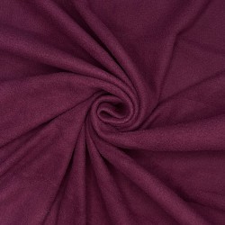 Ткань Флис Односторонний 130 гр/м2 (Ширина 150см), цвет Бордовый (на отрез) в Мурманске