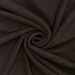 Ткань Флис Односторонний 180 гр/м2 (Ширина 150см), цвет Коричневый (на отрез) в Мурманске