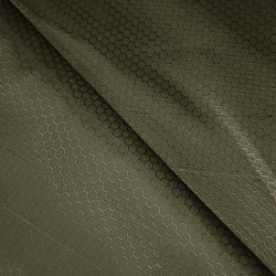 Ткань Oxford 300D PU Рип-Стоп СОТЫ, цвет Хаки (на отрез) в Мурманске