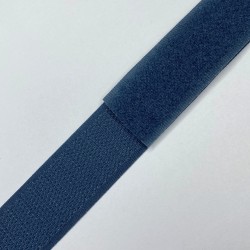 Контактная лента 25мм цвет Синий (велькро-липучка, на отрез) в Мурманске