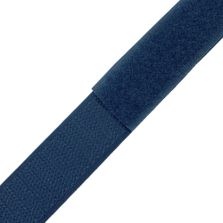 Контактная лента 25мм цвет Синий (велькро-липучка, на отрез)  в Мурманске