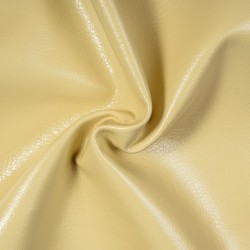 Ткань Дерматин (Кожзам) для мебели (Ширина 138см), цвет Кремовый (на отрез) в Мурманске