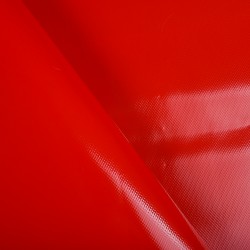 Ткань ПВХ 450 гр/м2, Красный (на отрез)  в Мурманске