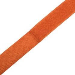 Контактная лента 25мм цвет Оранжевый (велькро-липучка, на отрез) в Мурманске