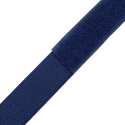 Контактная лента 25мм цвет Тёмно-Синий (Велькро-липучка), на отрез  в Мурманске