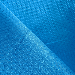 Ткань Oxford 300D PU Рип-Стоп СОТЫ, цвет Голубой (на отрез) в Мурманске