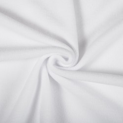Ткань Флис Односторонний 180 гр/м2 (Ширина 150см), цвет Белый (на отрез) в Мурманске