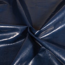 Тентовое полотно Тарпаулин 180 г/м2 (Ширина 2м), цвет Темно-Синий (на отрез) в Мурманске