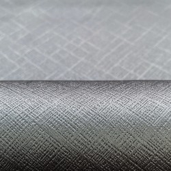 Ткань Блэкаут для штор светозатемняющая 100% (Ширина 280см)  &quot;Орнамент Серый&quot; (на отрез) в Мурманске